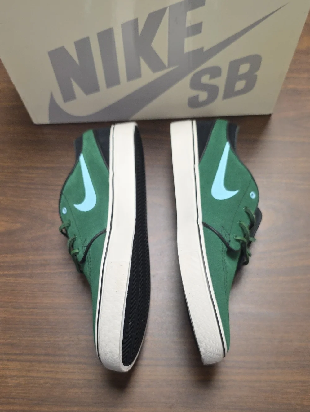 Nike SB Stefan Janoski OG+ Gorge Green Copa Blue DV5475-300 Men's 10 Skate Shoe